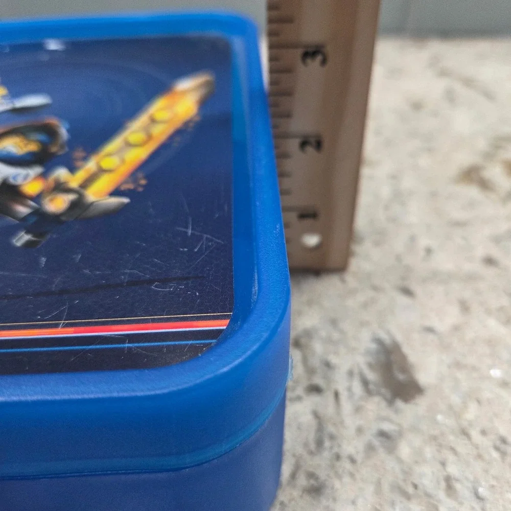 LEGO Nexo Knights Clay Storage Case Blue Organizer‎ Box with Compartments